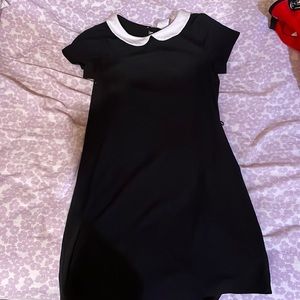 black dress with collar